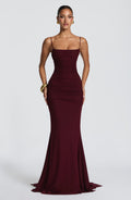 Flourenne Zarina Gown in Cherry Lacquer