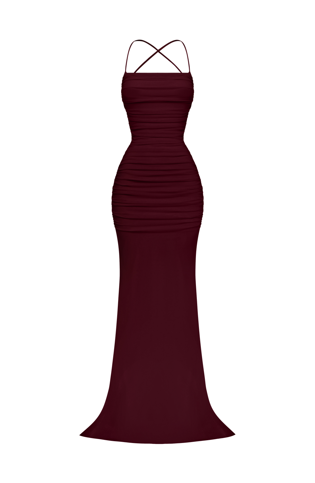 Flourenne Zarina Gown in Cherry Lacquer