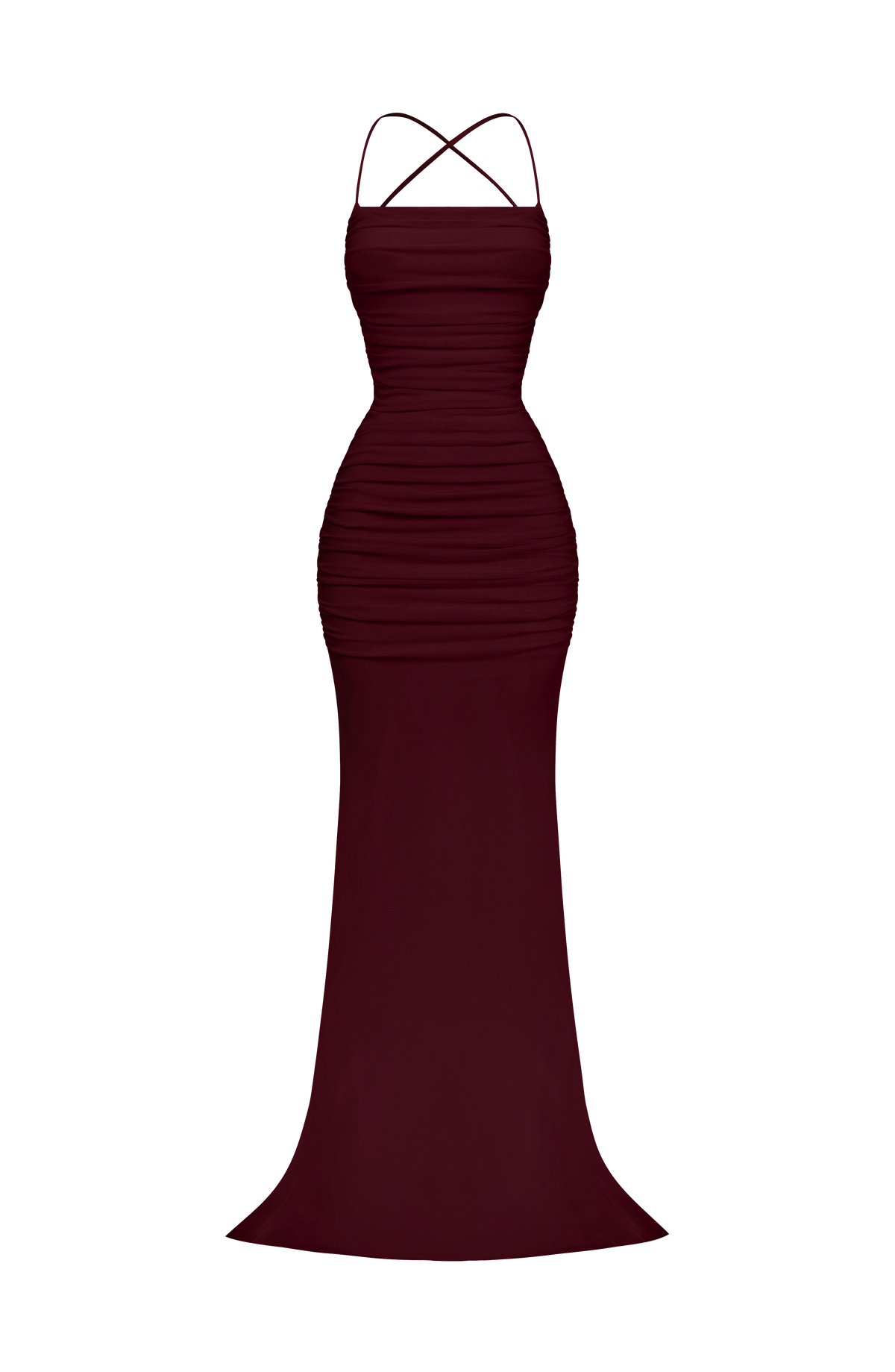 Flourenne Zarina Gown in Cherry Lacquer