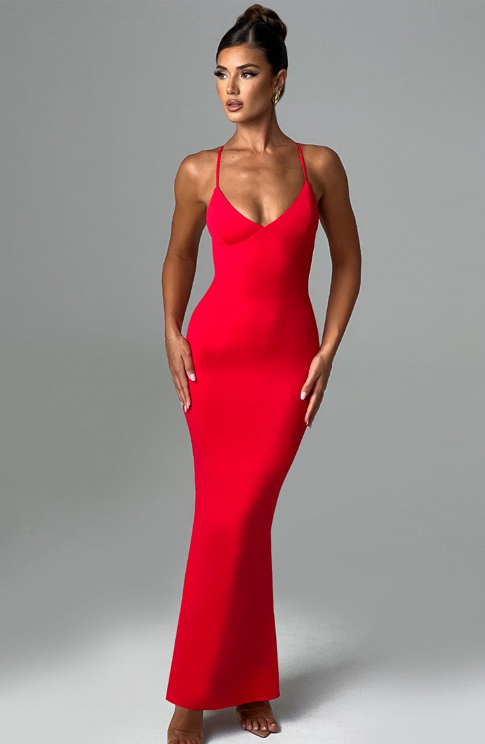 Flourenne Zelina Maxi Dress in Red
