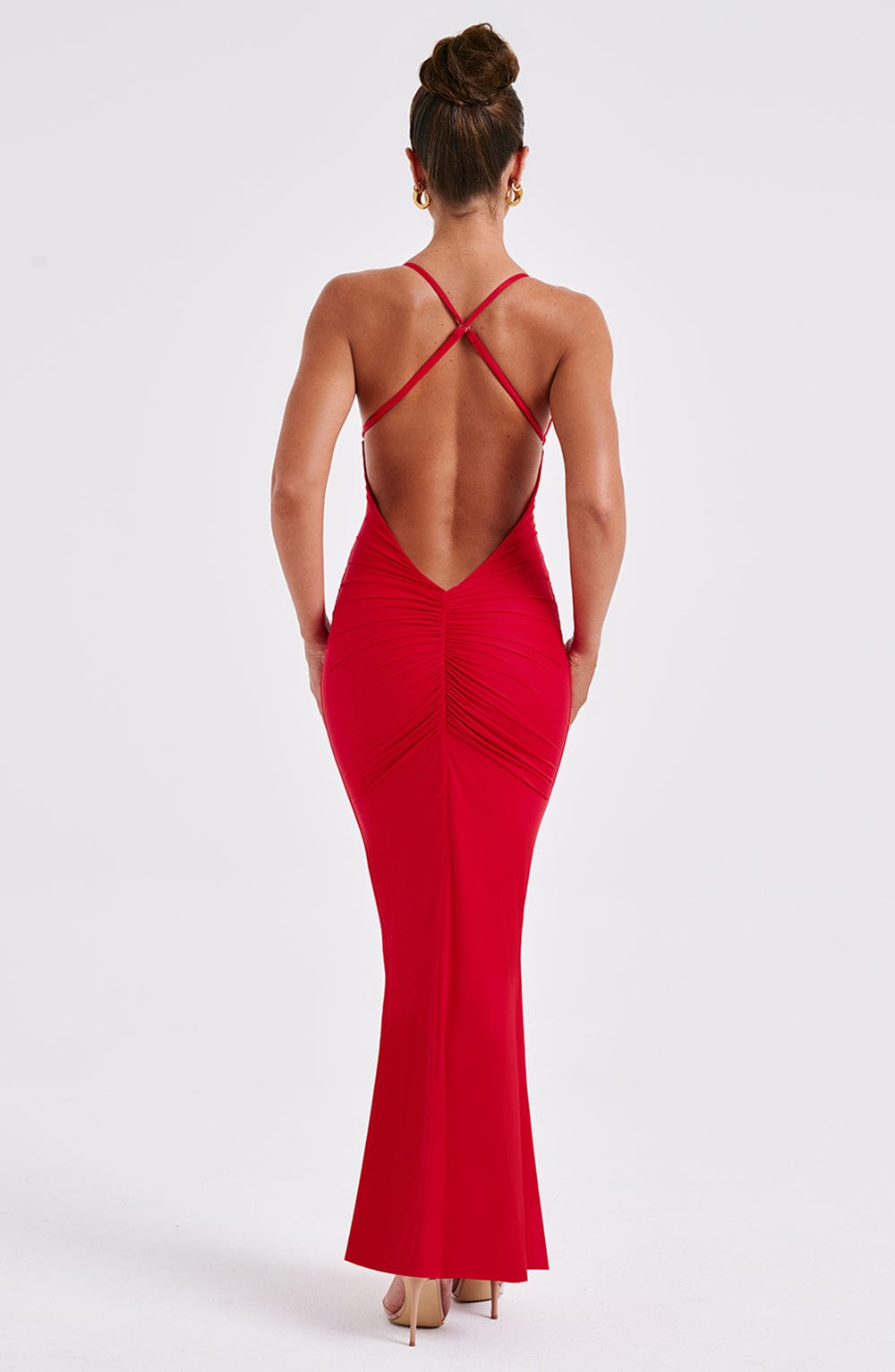 Flourenne Zelina Maxi Dress in Red