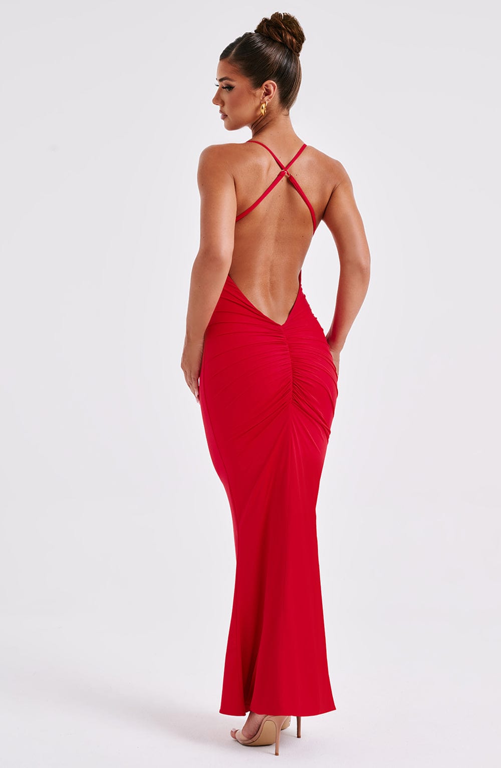 Flourenne Zelina Maxi Dress in Red