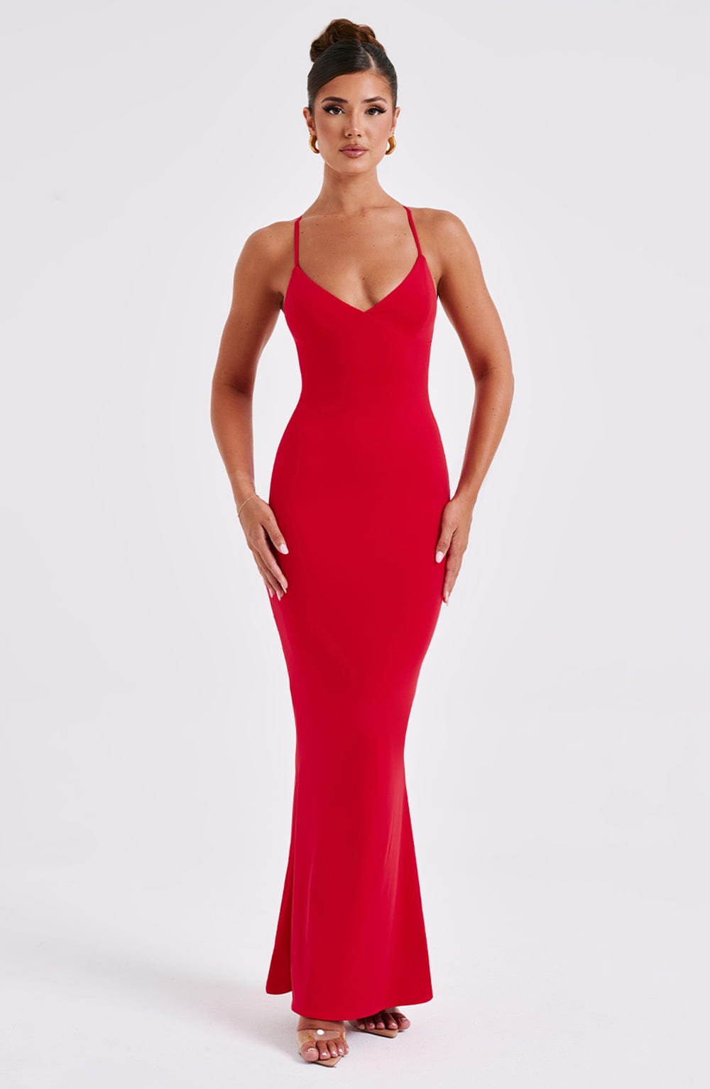 Flourenne Zelina Maxi Dress in Red